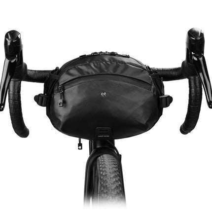Rhinowalk X21922 Multi-Function Riding Front Handlebar Bag Road Bike Tool And Equipment Front Bag(Black)-garmade.com