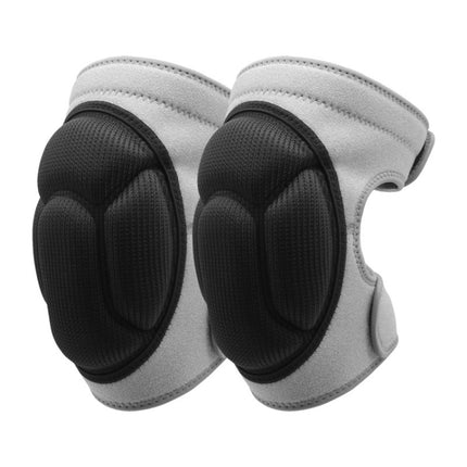 2 Pairs HX-0211 Anti-Collision Sponge Knee Pads Volleyball Football Dance Roller Skating Protective Gear, Specification: M (Gray)-garmade.com