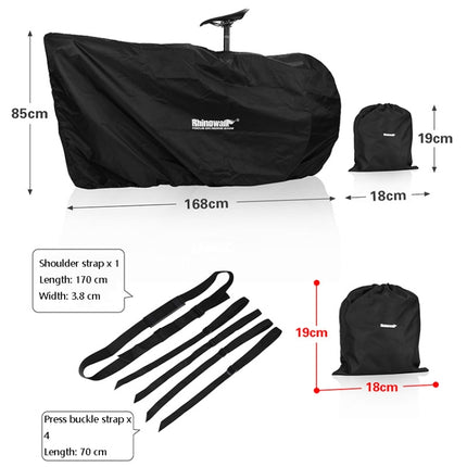 Rhinowalk RM262 26-27.5 Inch Mountain Bike Convenient Storage Bag(Black)-garmade.com