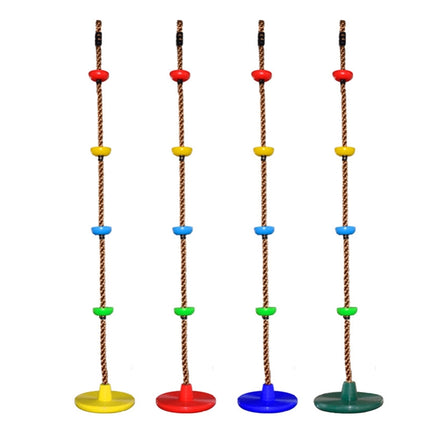 Children Swing Climbing Rope Big Small Disc Sling Rope Swing,Random Color Delivery-garmade.com