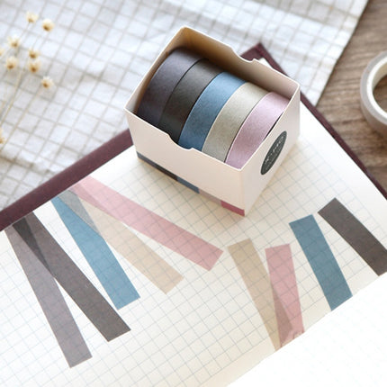 3 Boxes 10mmx5m Tearable Sticker Handbook DIY Tool Decoration Style:(Rain)-garmade.com