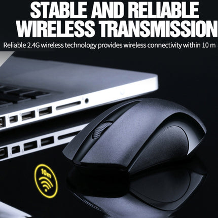 T-WOLF Q2 3-Buttons 1200 DPI 2.4GHz Wireless Mouse( Black)-garmade.com