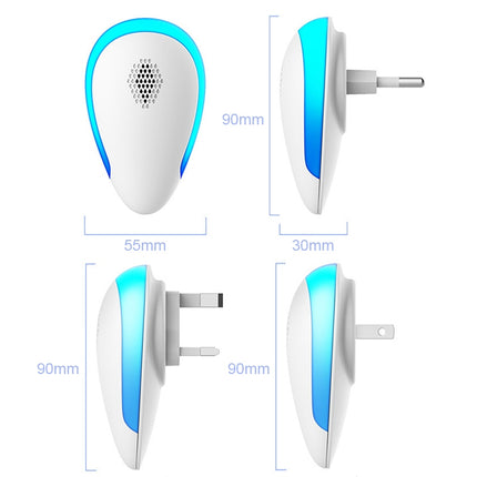 Dual-frequency Ultrasonic Mosquito Repellent Household Insect Repellent for Pregnant Women and Children, Product specifications: UK Plug(White)-garmade.com
