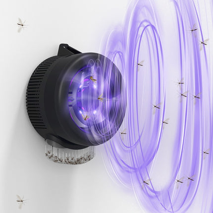 Home Mute Mosquito Killer High-Efficiency Inhalation USB Physical LED Mosquito Killer(Black)-garmade.com