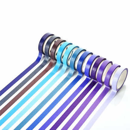 40 Colors / Set Pure Color Rainbow Tape Handmade DIY Handbook Materials-garmade.com