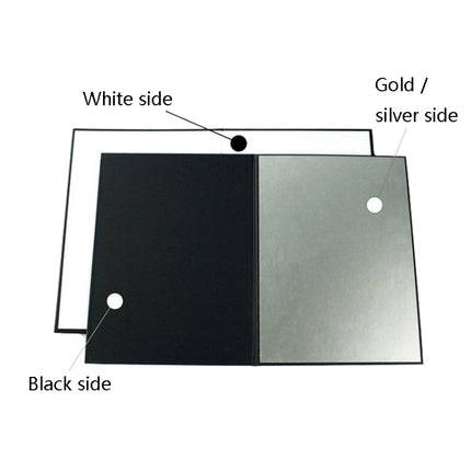 2 PCS Photography Folded Thickening A4 Cardboard Folding Light Diffuser Board(Silver)-garmade.com