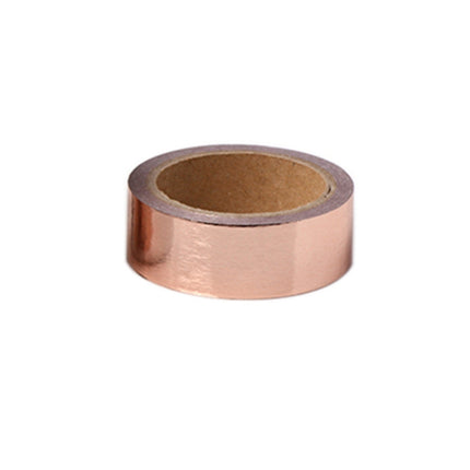 10 Rolls DIY Decorative Hand Account Tape Handmade Decorative Material Tape(Rose Gold)-garmade.com