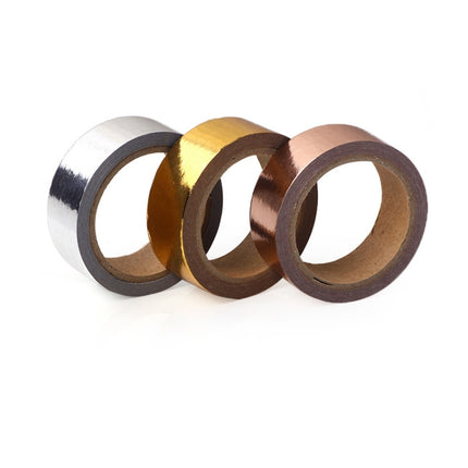 10 Rolls DIY Decorative Hand Account Tape Handmade Decorative Material Tape(Rose Gold)-garmade.com