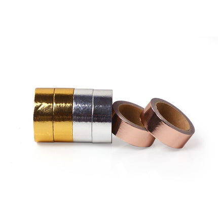 10 Rolls DIY Decorative Hand Account Tape Handmade Decorative Material Tape(Rose Gold)-garmade.com