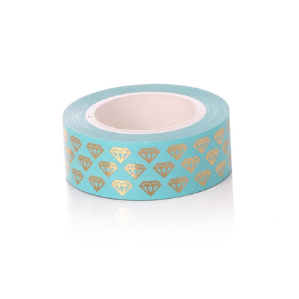 8 Rolls / Set Simple Basic Material Stamping Paper Tape Hand Ledger Decoration Sticker-garmade.com