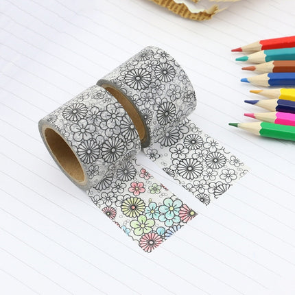 6 Rolls 30mm×5m Paper Tape Hand Account DIY Tape Can Handwritten Coat Tape(PC-003)-garmade.com