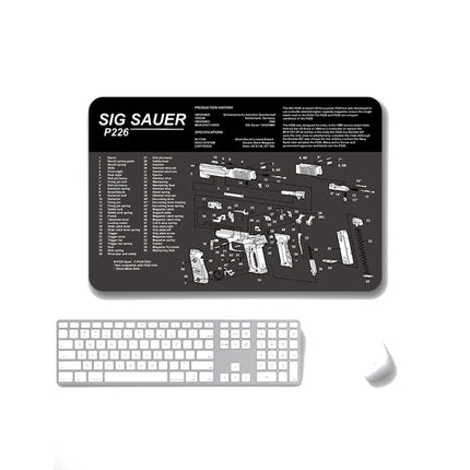 2 PCS Heat Transfer Non-Slip Single-Sided Office Gaming Mouse Pad 2mm(SPS-SigP226)-garmade.com