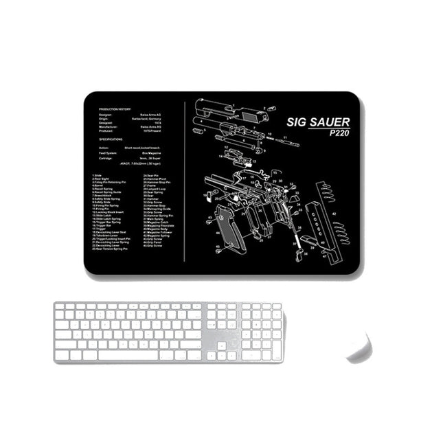 2 PCS Heat Transfer Non-Slip Single-Sided Office Gaming Mouse Pad 4mm(SPS-SigP220)-garmade.com