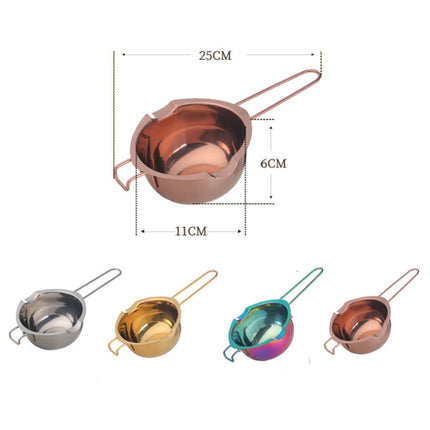 Cheese Butter Chocolate Stainless Steel Melting Bowl, Colour: Magic Colorful-garmade.com
