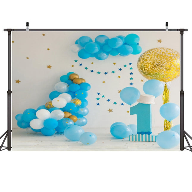 2.1m X 1.5m One Year Old Birthday Photography Background Party Decoration Hanging Cloth(575)-garmade.com