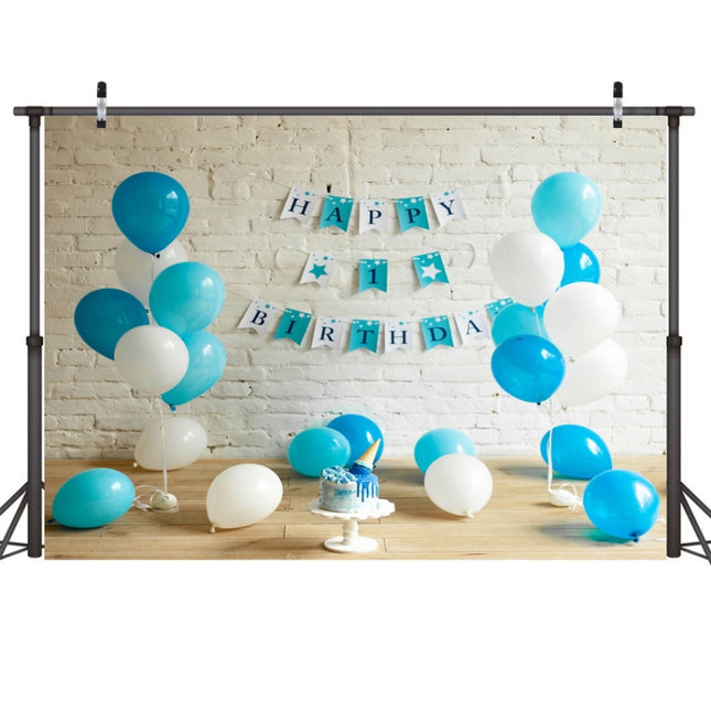 2.1m X 1.5m One Year Old Birthday Photography Background Party Decoration Hanging Cloth(578)-garmade.com
