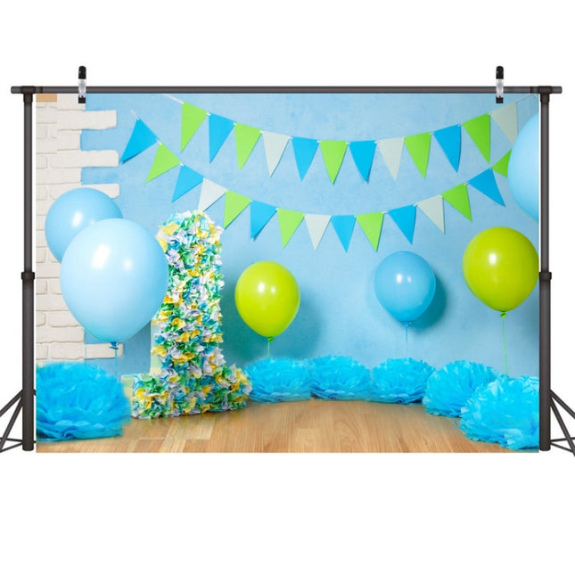 2.1m X 1.5m One Year Old Birthday Photography Background Party Decoration Hanging Cloth(579)-garmade.com