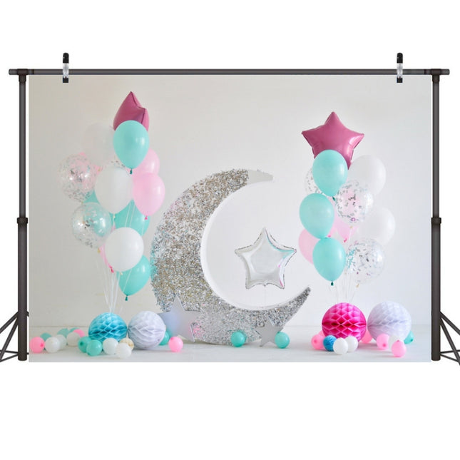 2.1m X 1.5m One Year Old Birthday Photography Background Party Decoration Hanging Cloth(580)-garmade.com