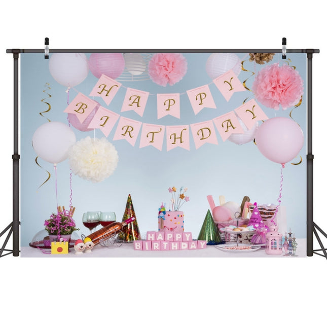 2.1m X 1.5m One Year Old Birthday Photography Background Party Decoration Hanging Cloth(587)-garmade.com