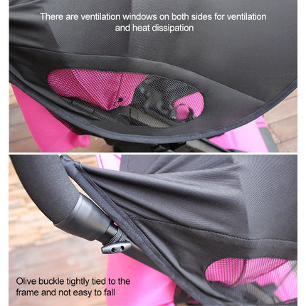 Stroller Sunshade Anti-Ultraviolet Stroller Shed, Colour: Black Waterproof-garmade.com
