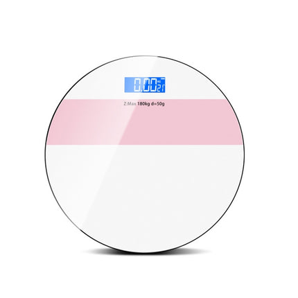 Body Weight Scale USB Home Body Fat Scale Battery Version(White Pink)-garmade.com