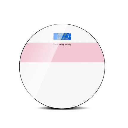 Body Weight Scale USB Home Body Fat Scale Charging Version(White Pink)-garmade.com