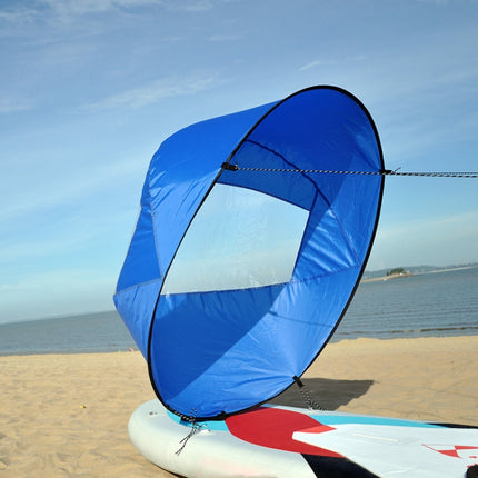 42 Inch Kayak Sail Downwind SUP Paddle Board Sail(Blue )-garmade.com
