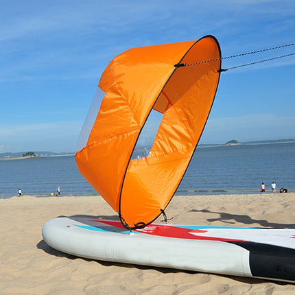 42 Inch Kayak Sail Downwind SUP Paddle Board Sail(Green)-garmade.com