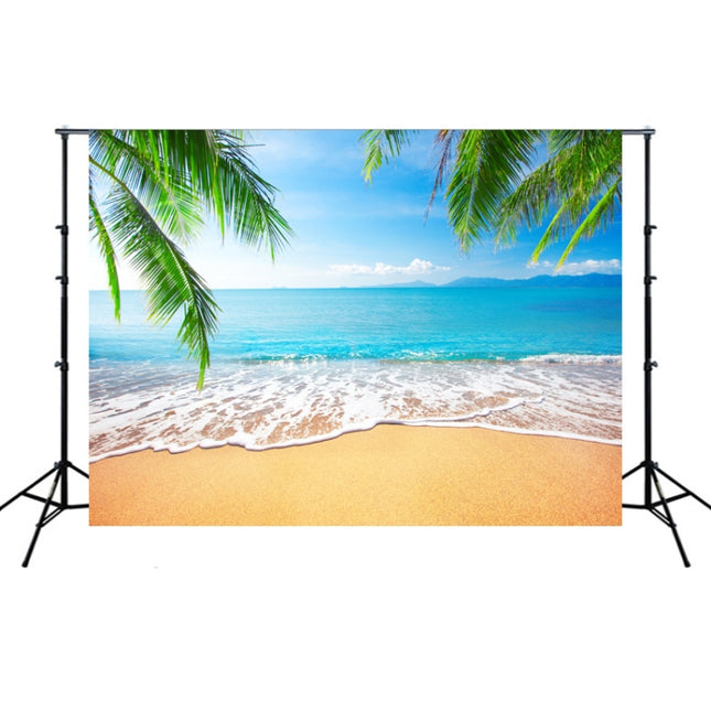 2.1m X 1.5m Coconut Tree Sea View Photography Cloth-garmade.com