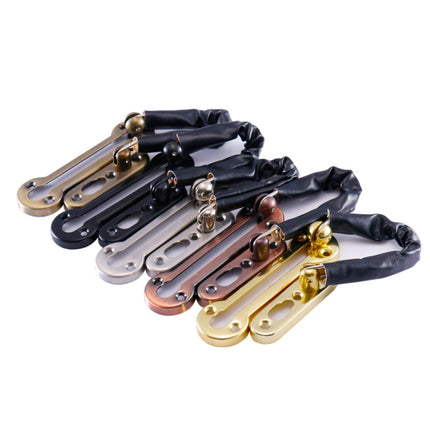 2 PCS Thickened Anti-Theft Chain Stainless Steel Door Bolts Hotel Room Door Chain Buckle Door Chain, Specification: Large (Gold)-garmade.com