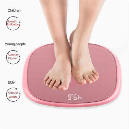 Bluetooth Human Body Scale Smart Weight Loss Electronic Scale With Room Temperature Measurement Function Battery(White Edging White)-garmade.com