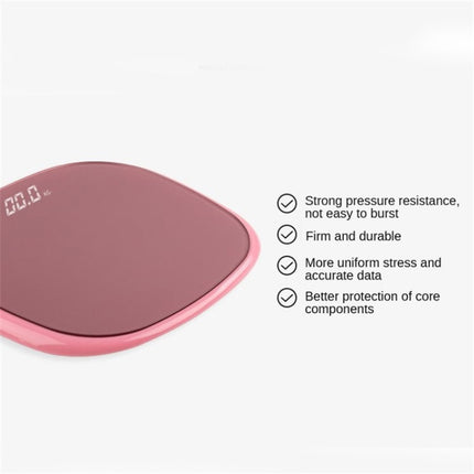 Bluetooth Human Body Scale Smart Weight Loss Electronic Scale With Room Temperature Measurement Function Battery(Pink Edging Rose Gold)-garmade.com