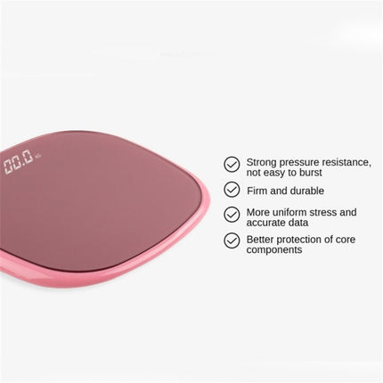 Bluetooth Human Body Scale Smart Weight Loss Electronic Scale With Room Temperature Measurement Function Battery(White Edging White)-garmade.com
