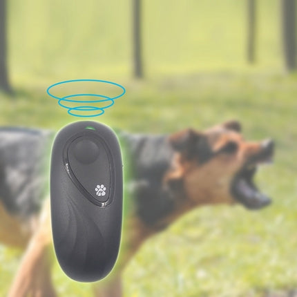 Portable Dog Repeller Adjustable Frequency Ultrasonic Dog Training Device(Gray)-garmade.com