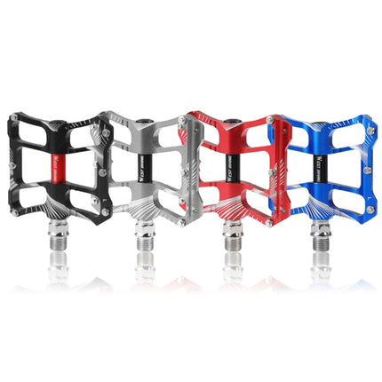 WEST BIKING YP0802080 Bicycle Aluminum Alloy Pedal Riding Foot Pedal Bicycle Accessories(Silver)-garmade.com