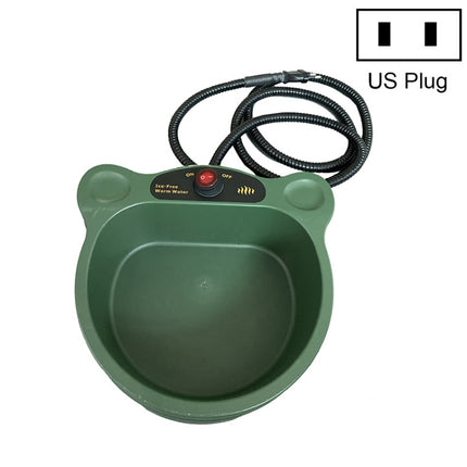 Outdoor Heating Bowl Pet Food Tray Automatic Thermostatic Water Bowl For Cats & Dogs(US Plug)-garmade.com