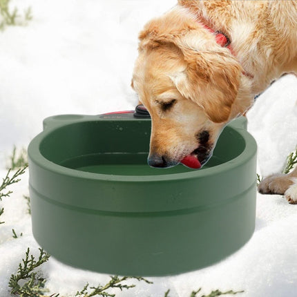 Outdoor Heating Bowl Pet Food Tray Automatic Thermostatic Water Bowl For Cats & Dogs(EU Plug)-garmade.com