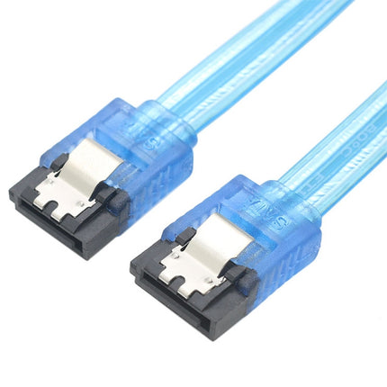 Mini SAS to SATA Data Cable With Braided Net Computer Case Hard Drive Cable,specification: SATA Double Female Straight-0.5m-garmade.com