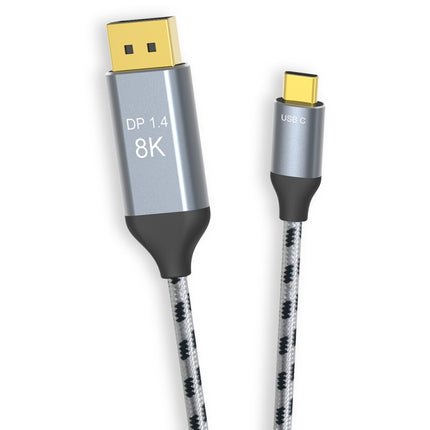 Braided 1m 8K USB-C / Type-C To DisplayPort1.4 Adapter Connect Cable-garmade.com