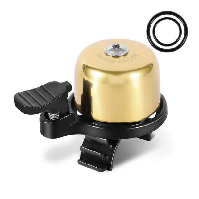 WEST BIKING YP0706048 Bicycle Copper Bell Mountain Bike Mini Bell(Golden)-garmade.com