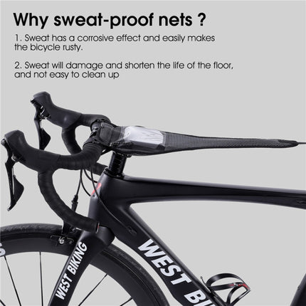 WEST BIKING YP0719251 Bicycle Mobile Phone Bag Road Vehicles Anti-Sweat Net(Black)-garmade.com