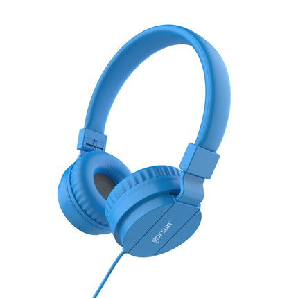 Gorsun GS-778 Mobile Phone Music Headset Wired Laptop Children Headphones(Blue)-garmade.com