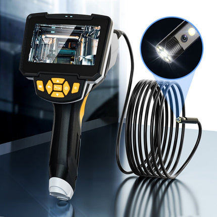 Industrial Dual-Lens Endoscope HD Handheld Screen Pipe Car Inspection Tool, Specification: Line Length 1m-garmade.com