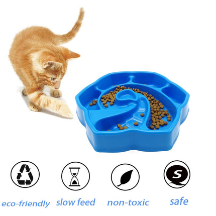 2 PCS Pet Conch-Shaped Slow Food Bowl Choking-Proof Food Box For Dogs & Cats Random Colour Delivery-garmade.com
