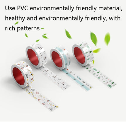 2 PCS Y1942 3.5x320cm Kitchen Mildew Proof And Waterproof Tape Sink Moisture-Proof Gap Filling Paste(White Background Small Pine Tree)-garmade.com