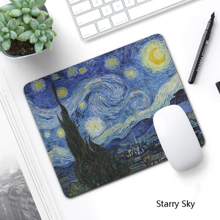 6 PCS Non-Slip Mouse Pad Thick Rubber Mouse Pad, Size: 21 X 26cm(Starry Sky)-garmade.com