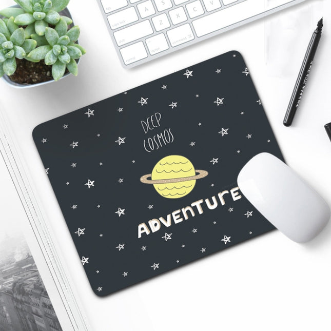 6 PCS Non-Slip Mouse Pad Thick Rubber Mouse Pad, Size: 21 X 26cm(Cartoon Planet)-garmade.com