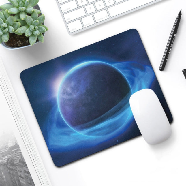 6 PCS Non-Slip Mouse Pad Thick Rubber Mouse Pad, Size: 21 X 26cm(Blue Planet)-garmade.com
