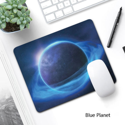 6 PCS Non-Slip Mouse Pad Thick Rubber Mouse Pad, Size: 21 X 26cm(Blue Planet)-garmade.com