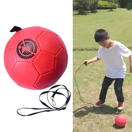 Children Training Football with Detachable Rope(No. 3 Gore Pattern Red)-garmade.com